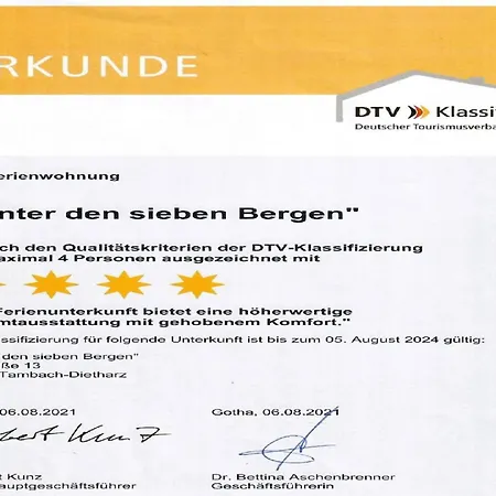 Ferienwohnung, Tambach-dietharz, Cleaning Included Apartment *